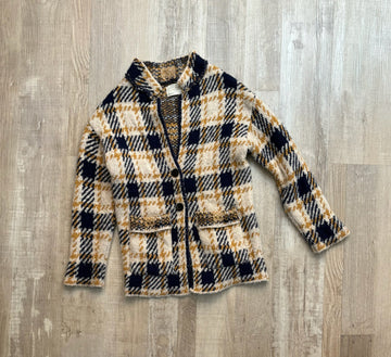 Zara Plaid Cardigan
