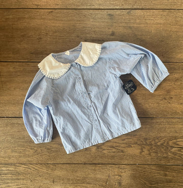Boutique Blue Plaid Button Down