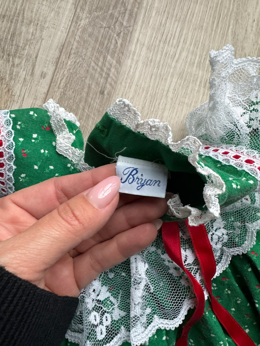 Bryan Vintage Green Dress