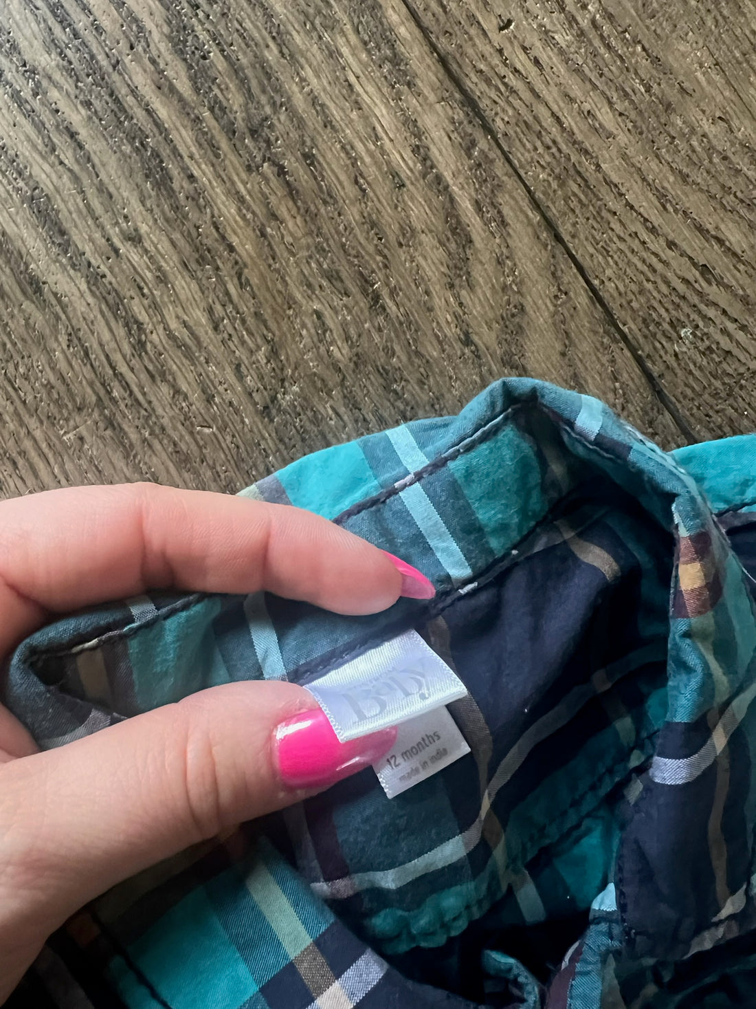 Nordstrom Green Plaid Button Down