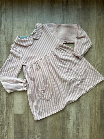 Mini Boden Pink Striped Dress