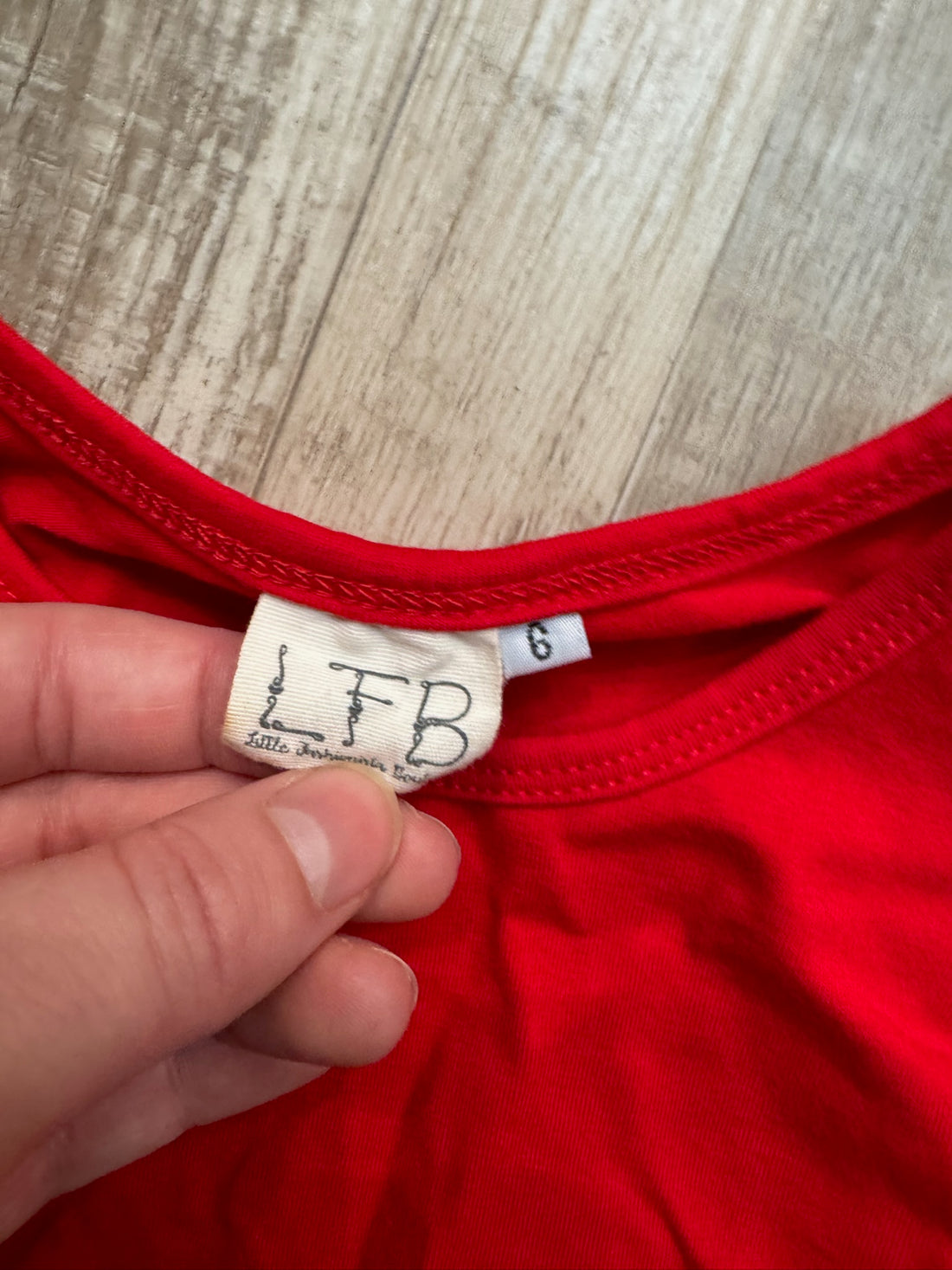 Little Fashionista Boutique Red Top