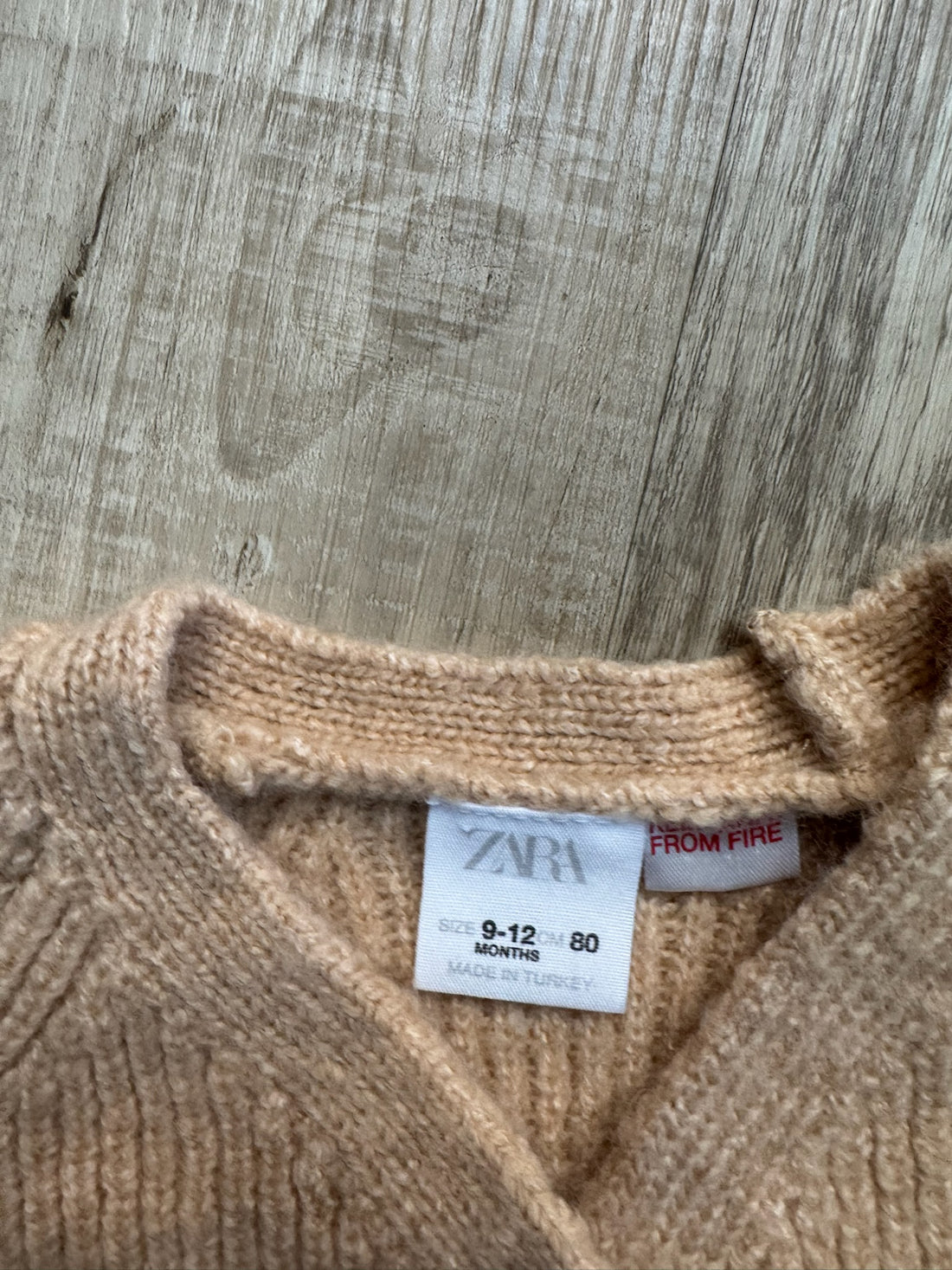 Zara Tan Knit Cardigan