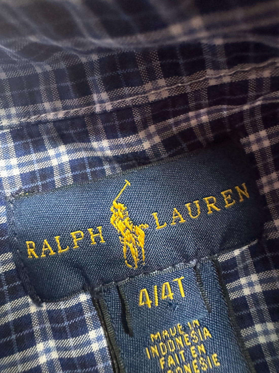 Ralph Lauren Navy Plaid Button Down