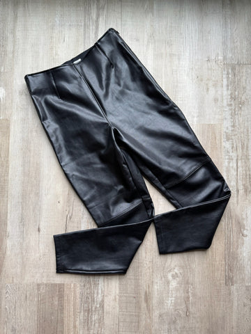 A & F Black Faux Leather Pants - NEW