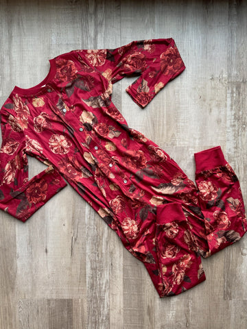 Mia Joy Red Floral Pajamas