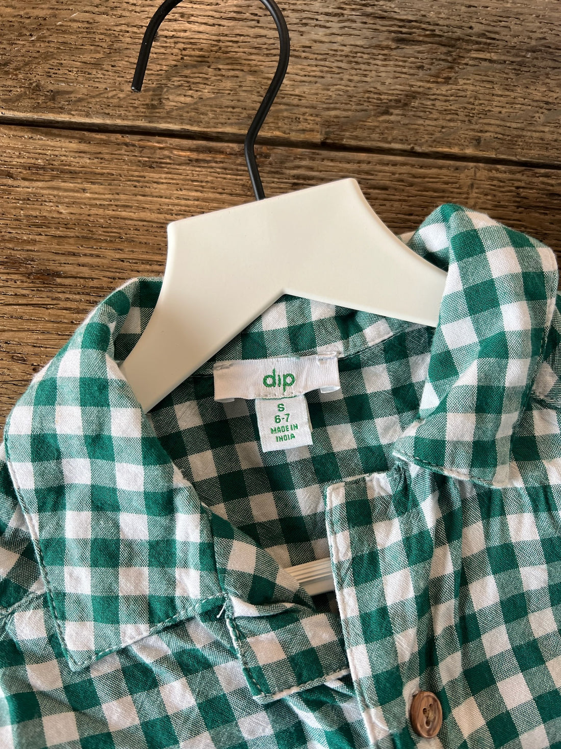 Dip Green Plaid Button Down