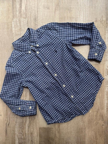 Ralph Lauren Navy Plaid Button Down