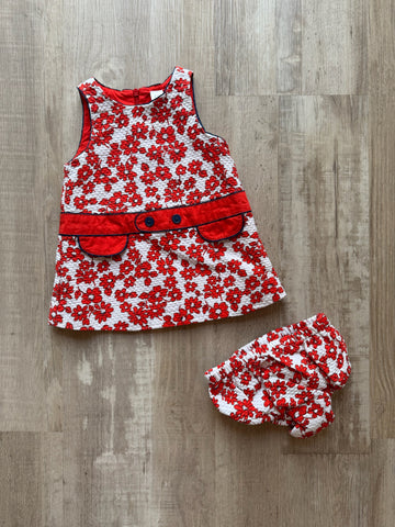 Gap Red Floral Dress