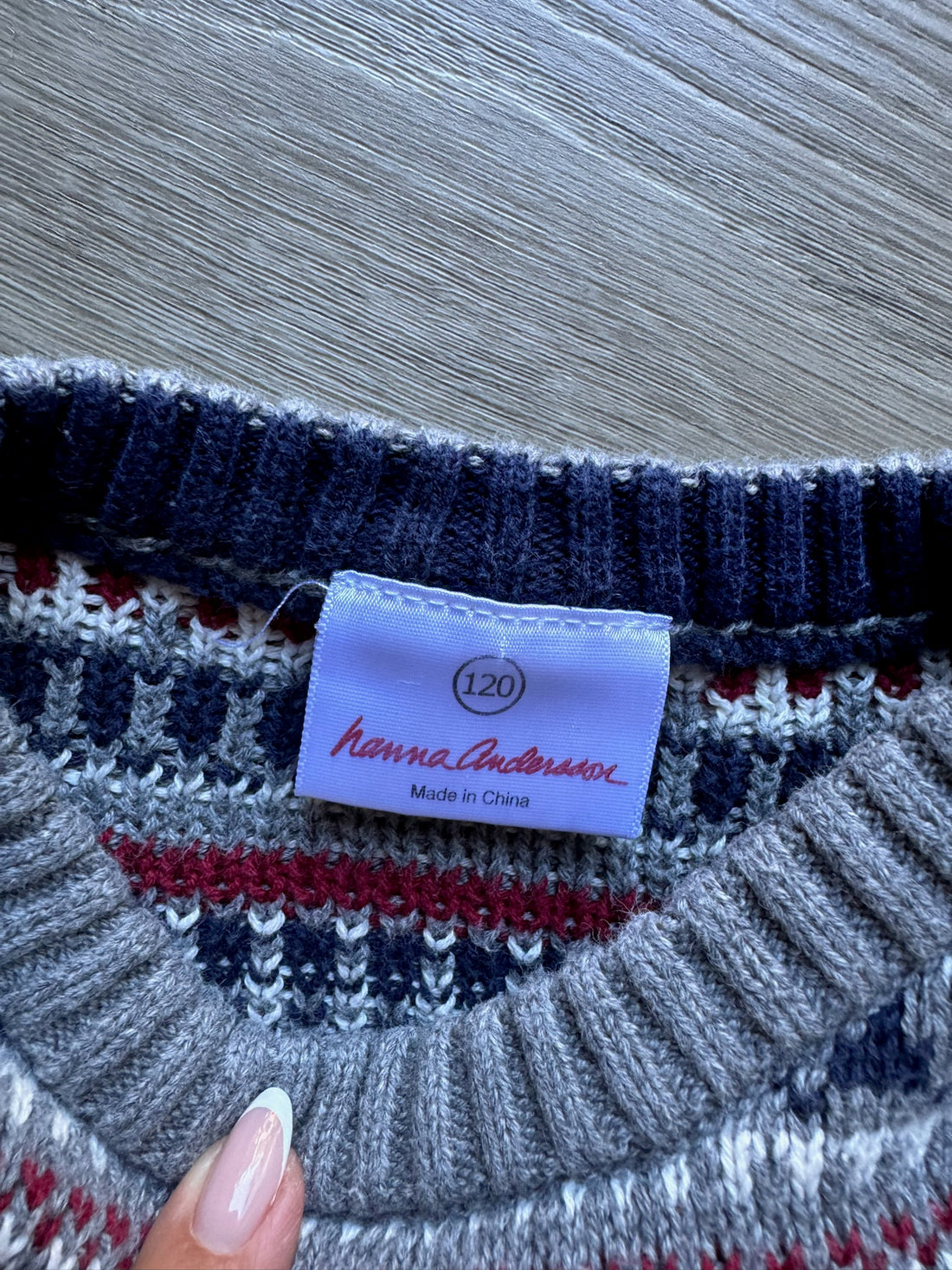 Hanna Andersson Grey Moose Sweater