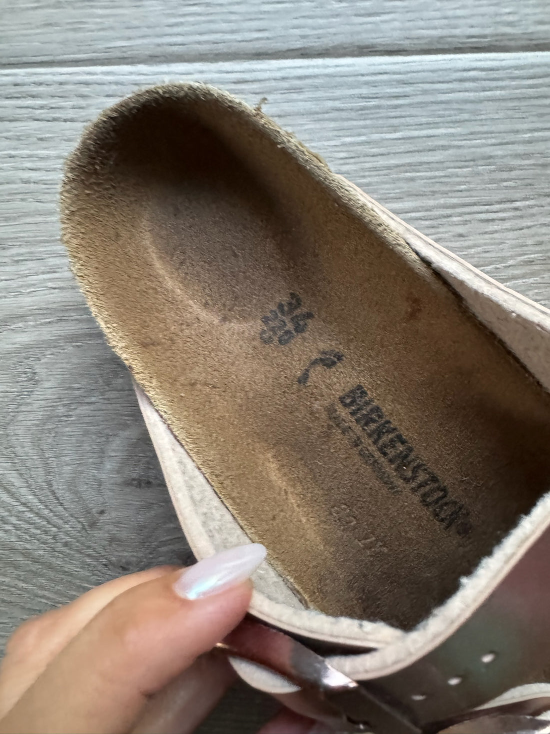 Birkenstocks Rose Gold