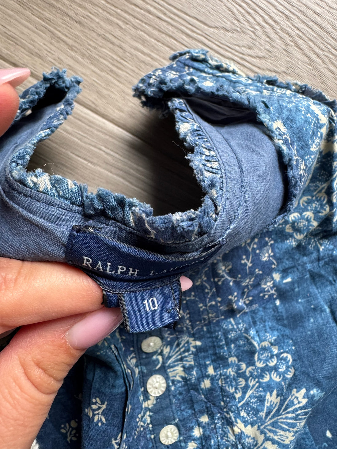 Ralph Lauren Floral Chambray Dress