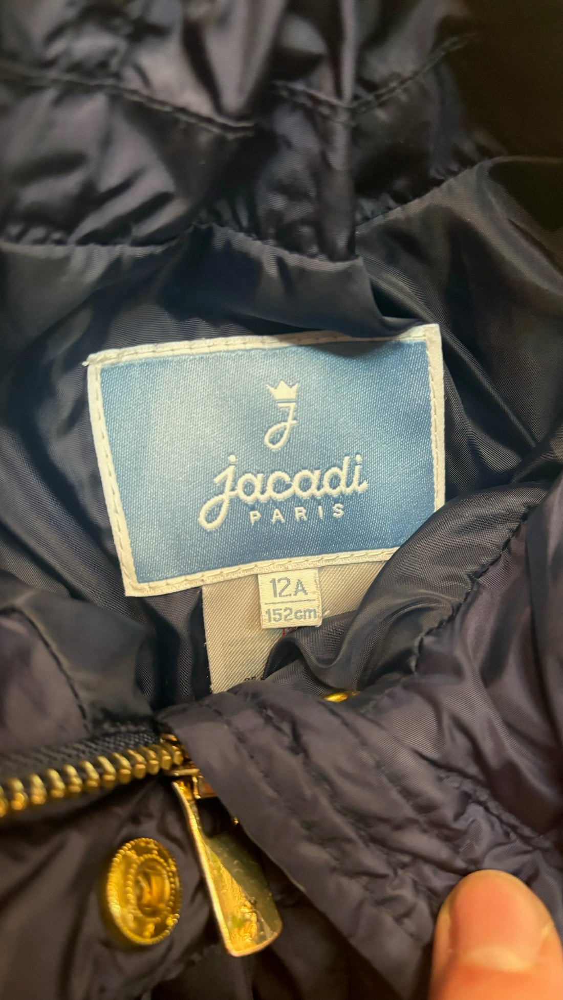 Jacadi Navy Puffer Jacket