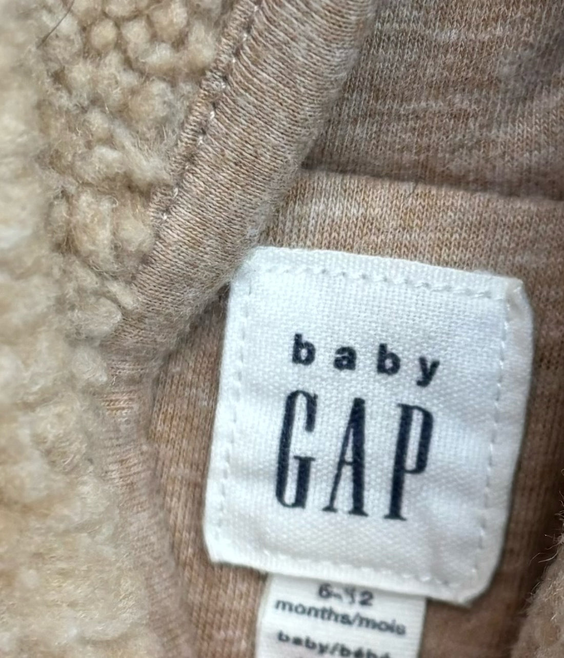 Baby Gap Tan Sherpa Bunting