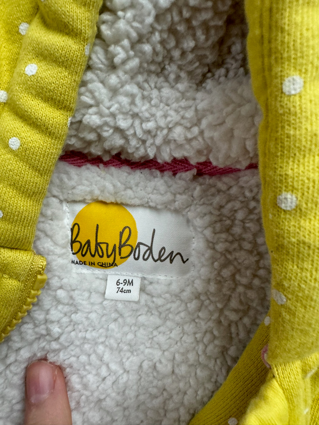 Baby Boden Yellow Duck Jacket