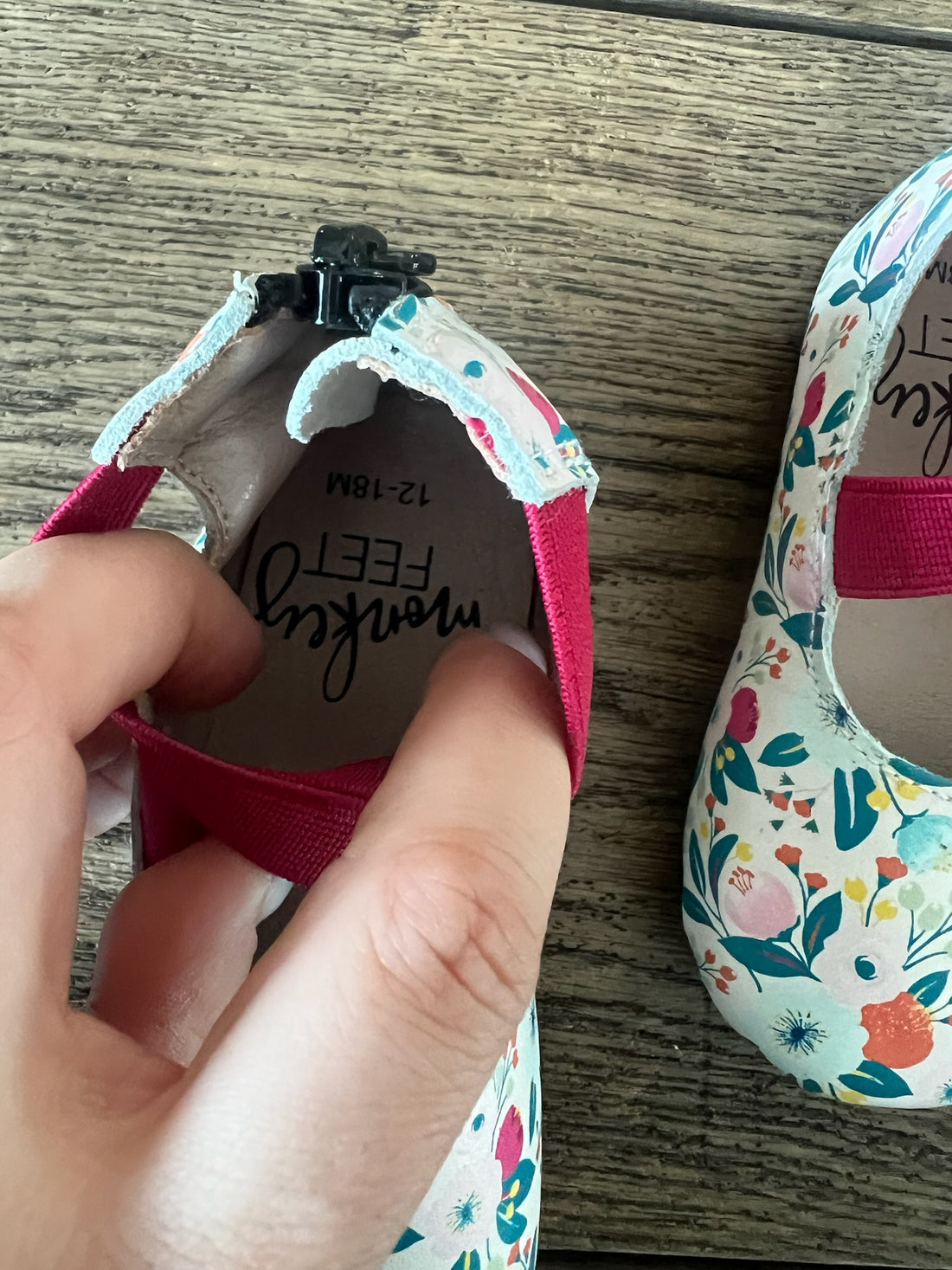 Monkey Feet Floral Flats