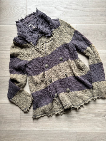 Free People Navy Green Cardigan AS IS
