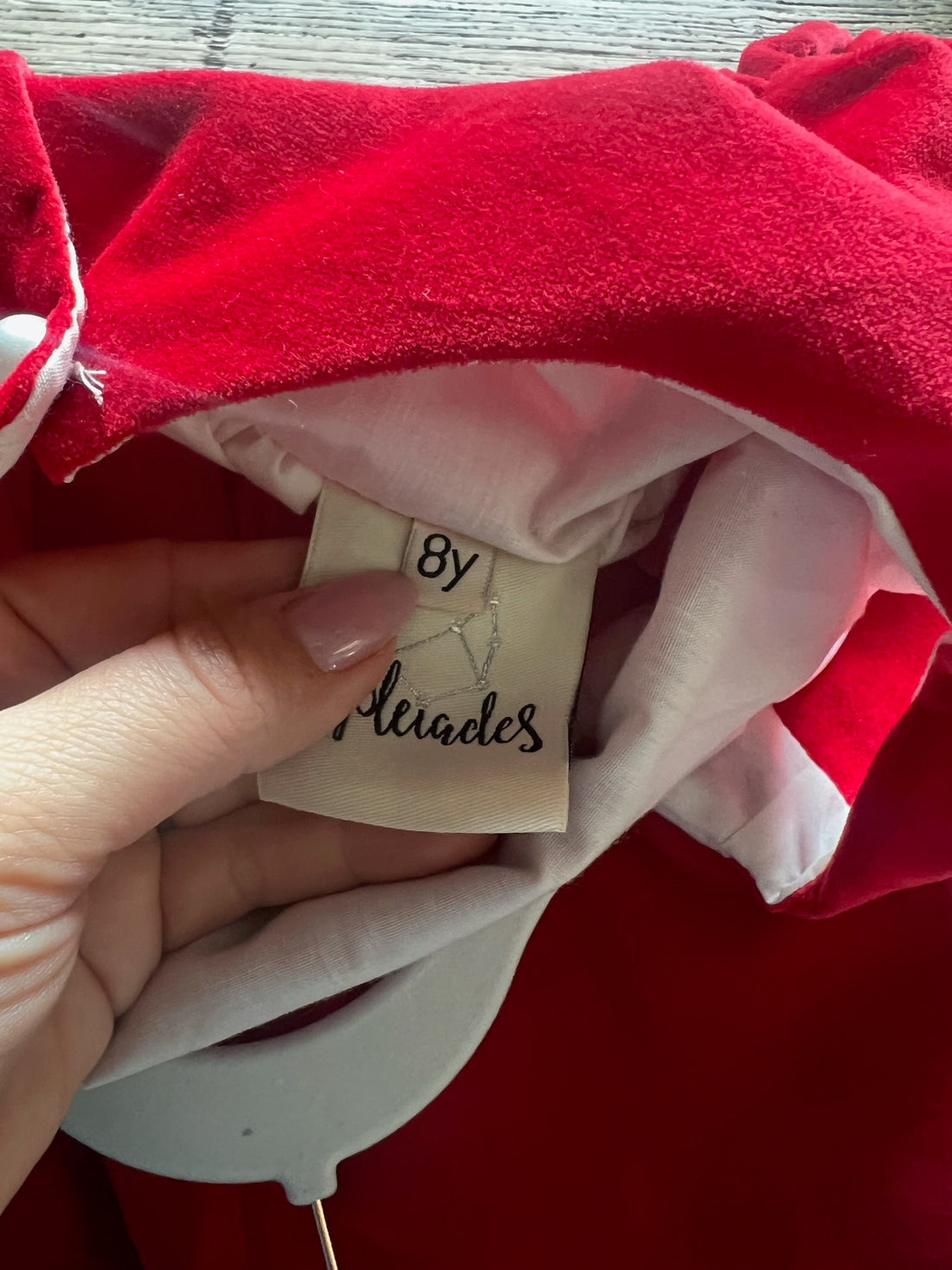 Pleiades Red Velvet Dress