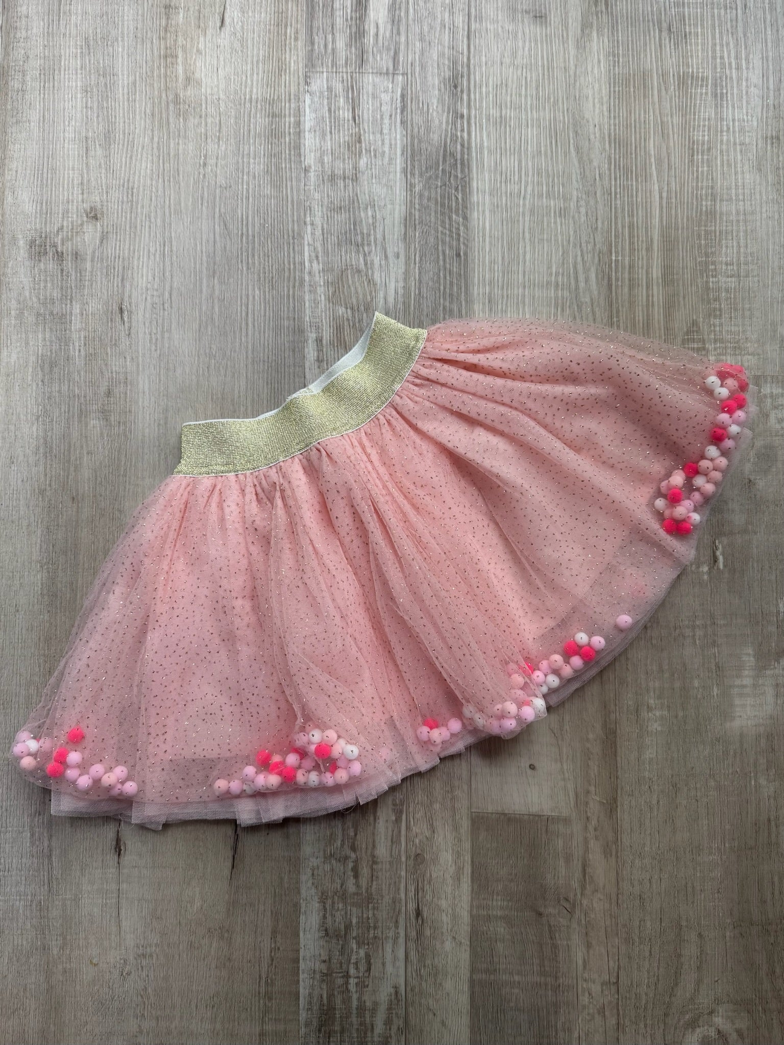 Doe a Dear Pink Pom Pom Tulle Skirt