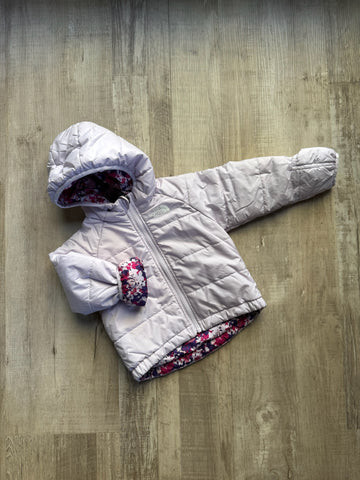 North Face Purple & Floral Coat