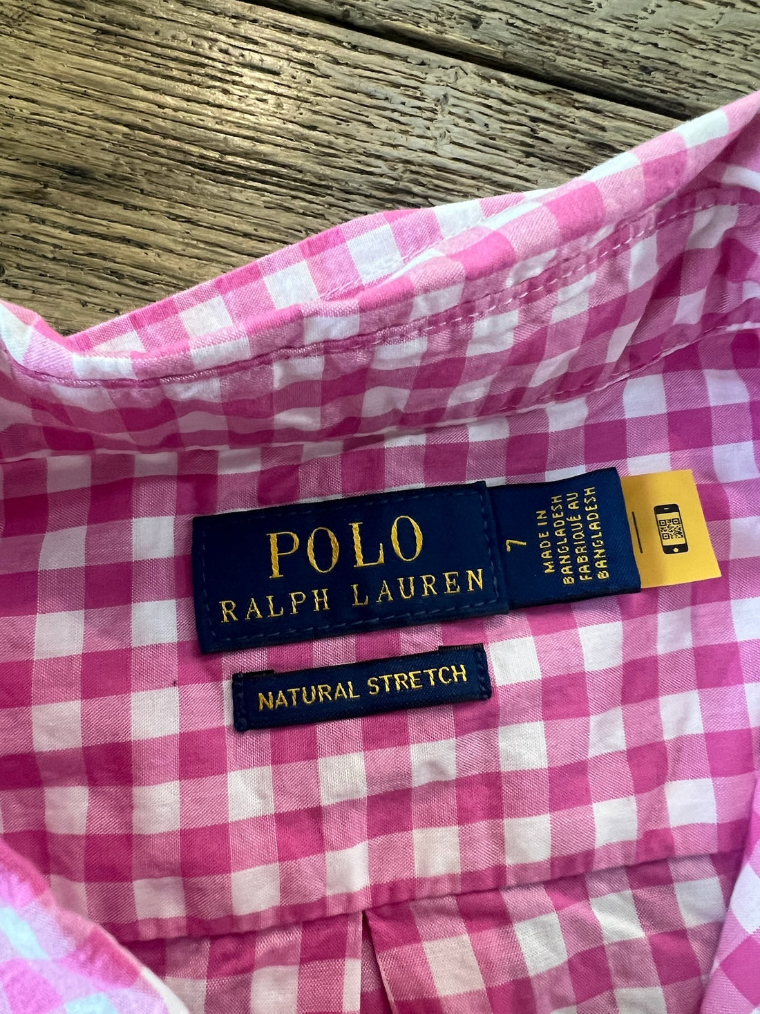 Ralph Lauren Pink Plaid Button Down
