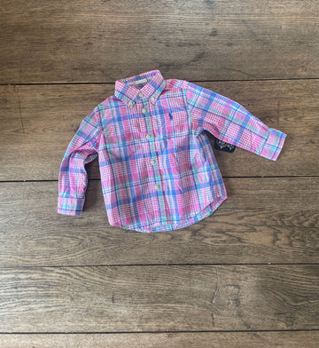 Ralph Lauren Pink Plaid Button Down