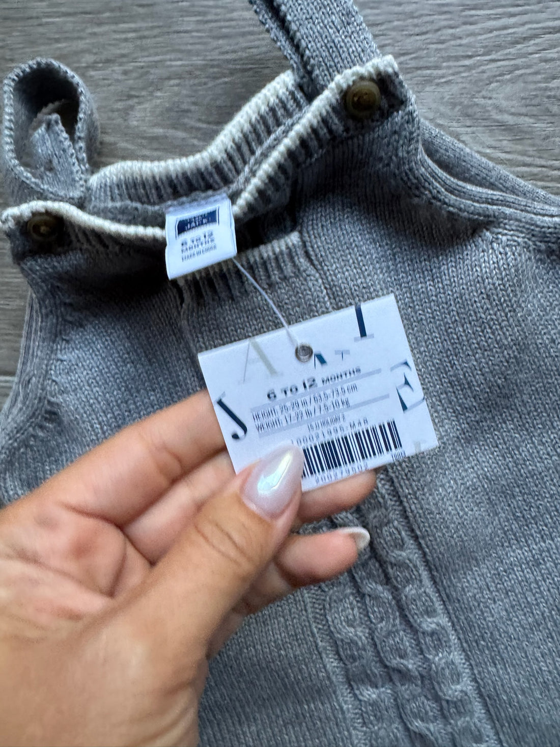 Janie & Jack Grey Knit Romper - NEW