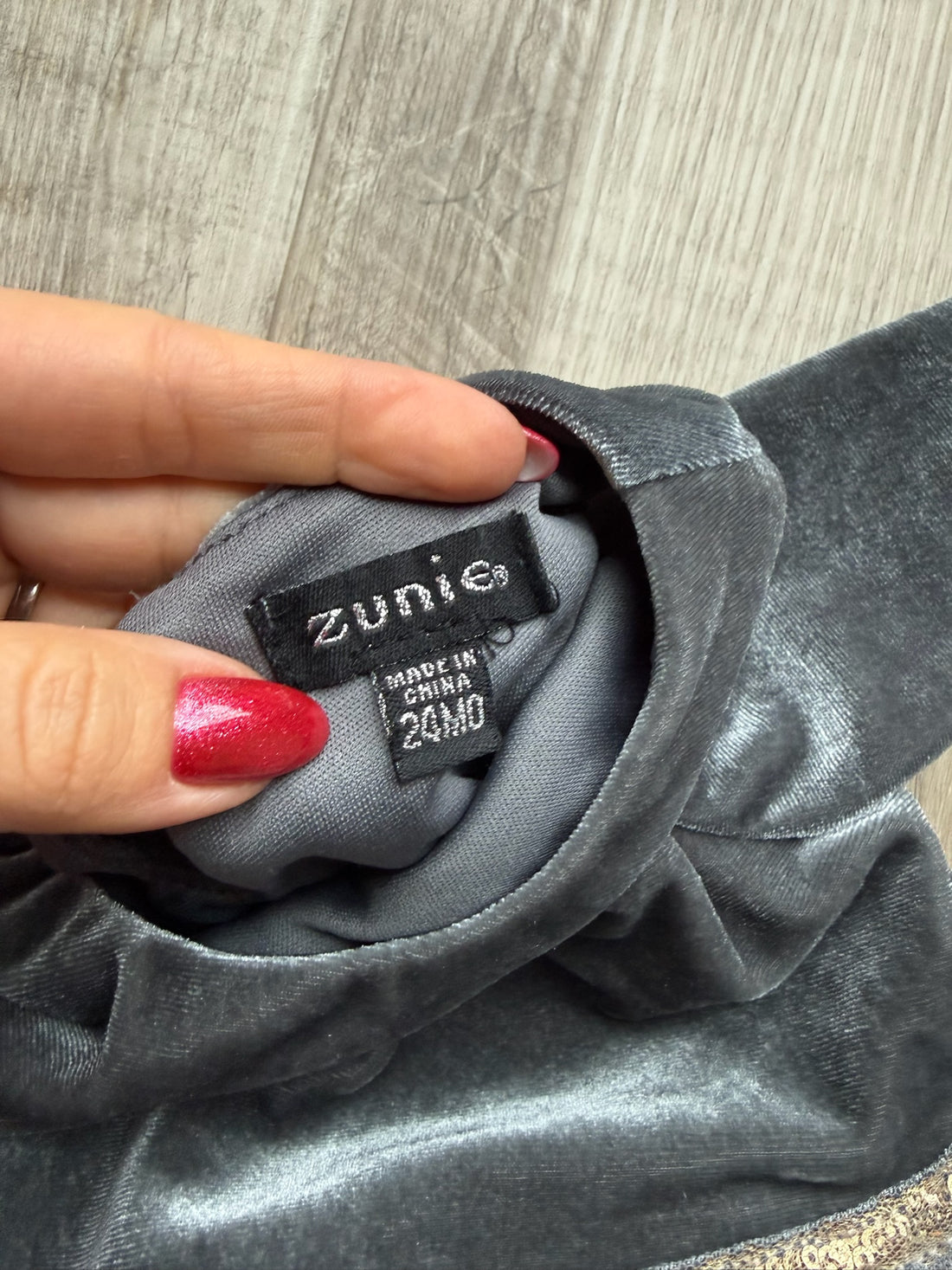 Zunie Grey Sparkle Dress