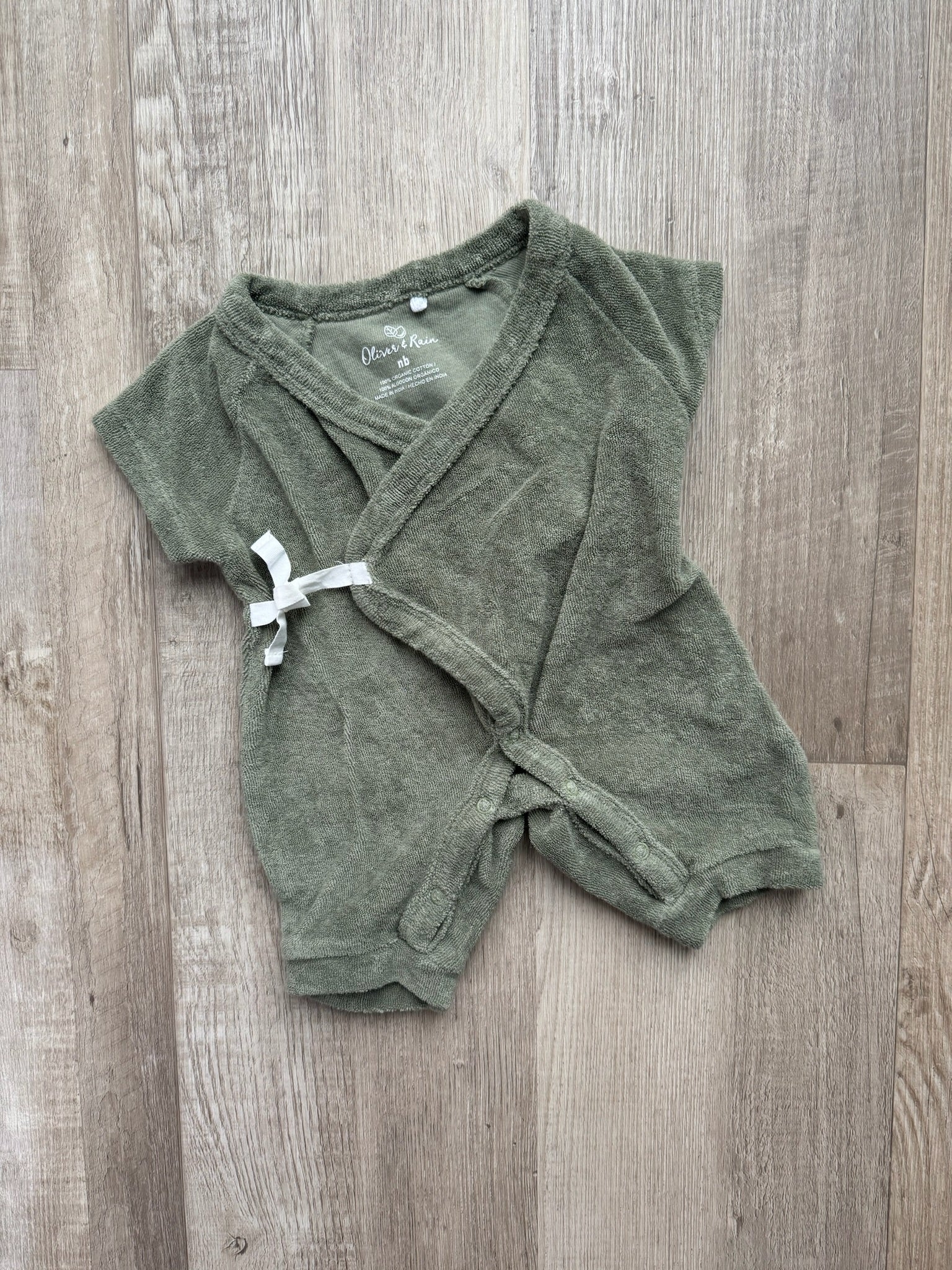 Oliver & Rain Green Romper