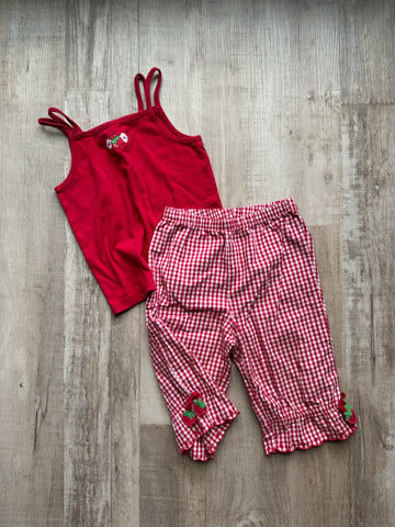 Gymboree Vintage Red Plaid Set