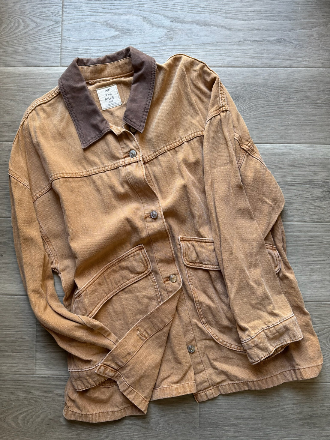 Free People Lemon Denim Jacket