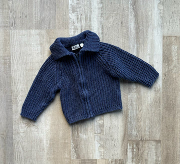 Polarn O Pyret Navy Zip Cardigan