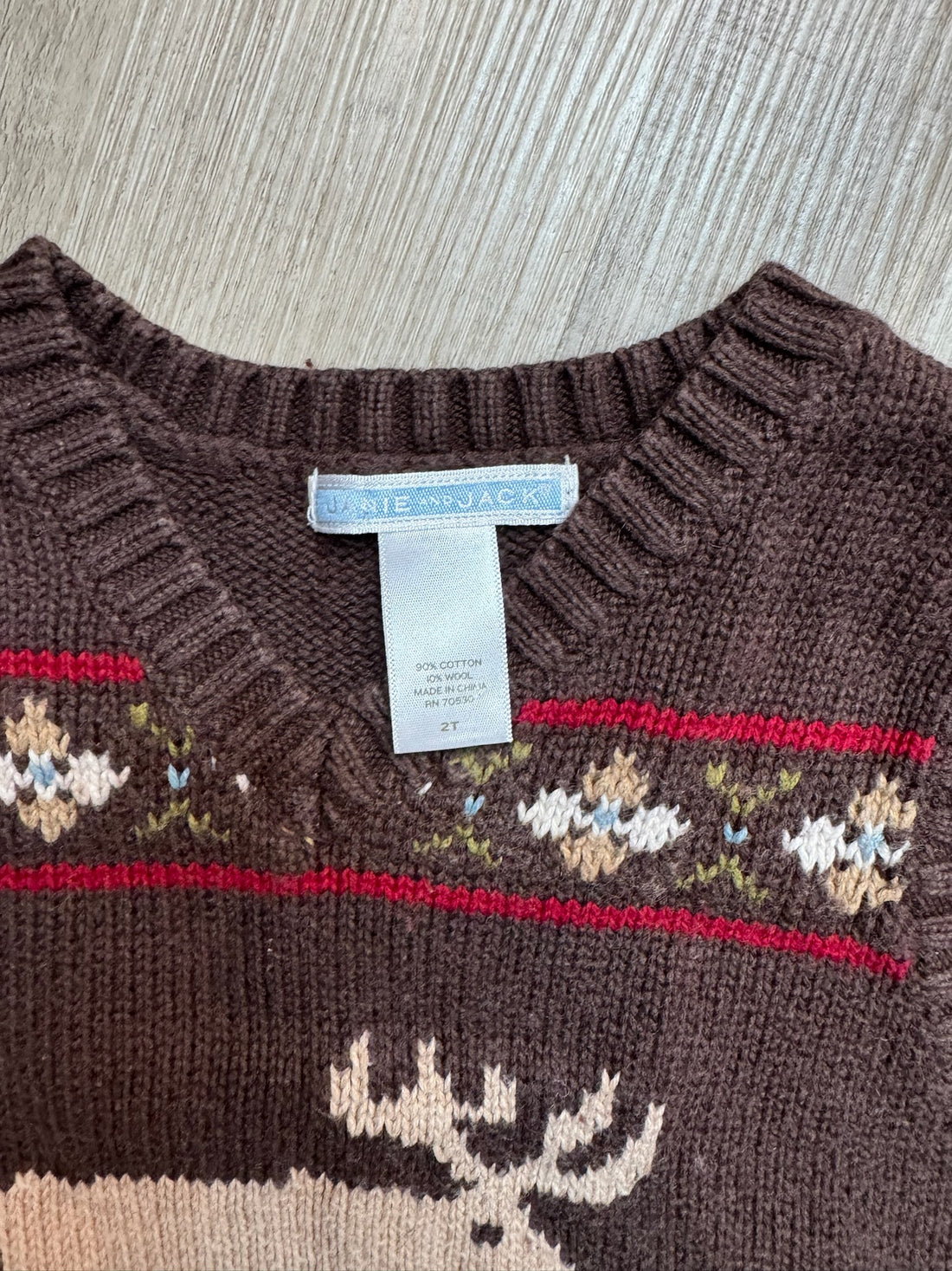 Janie & Jack Brown Moose Vest