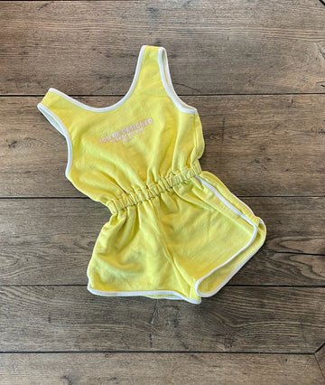 Zara Yellow Terry Romper