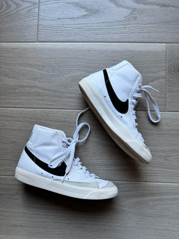 Nike White High Top Shoes