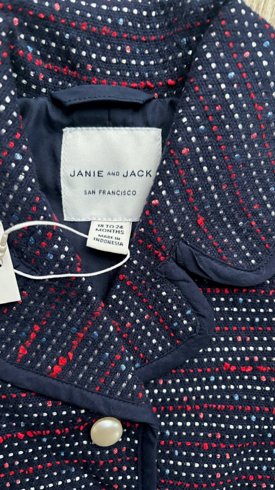 Janie & Jack Navy W/ Red Jacket - NEW