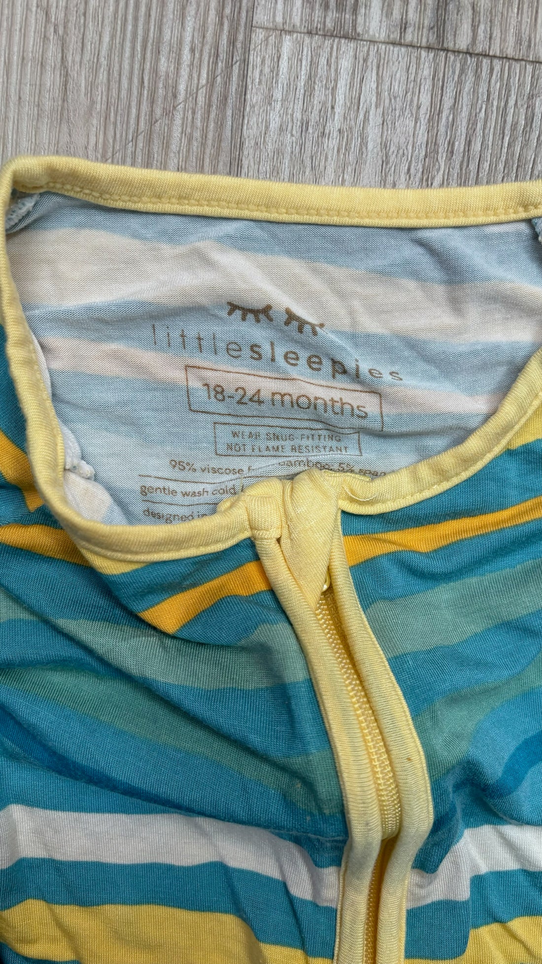Bamboo Blue/Yellow Striped Sleeper