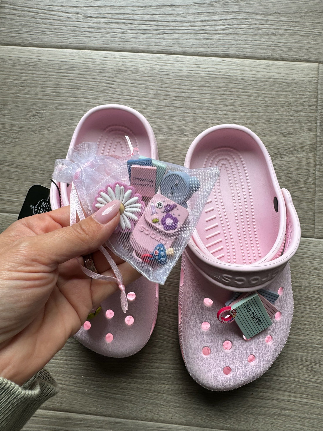 Crocs Pink w/ Charms