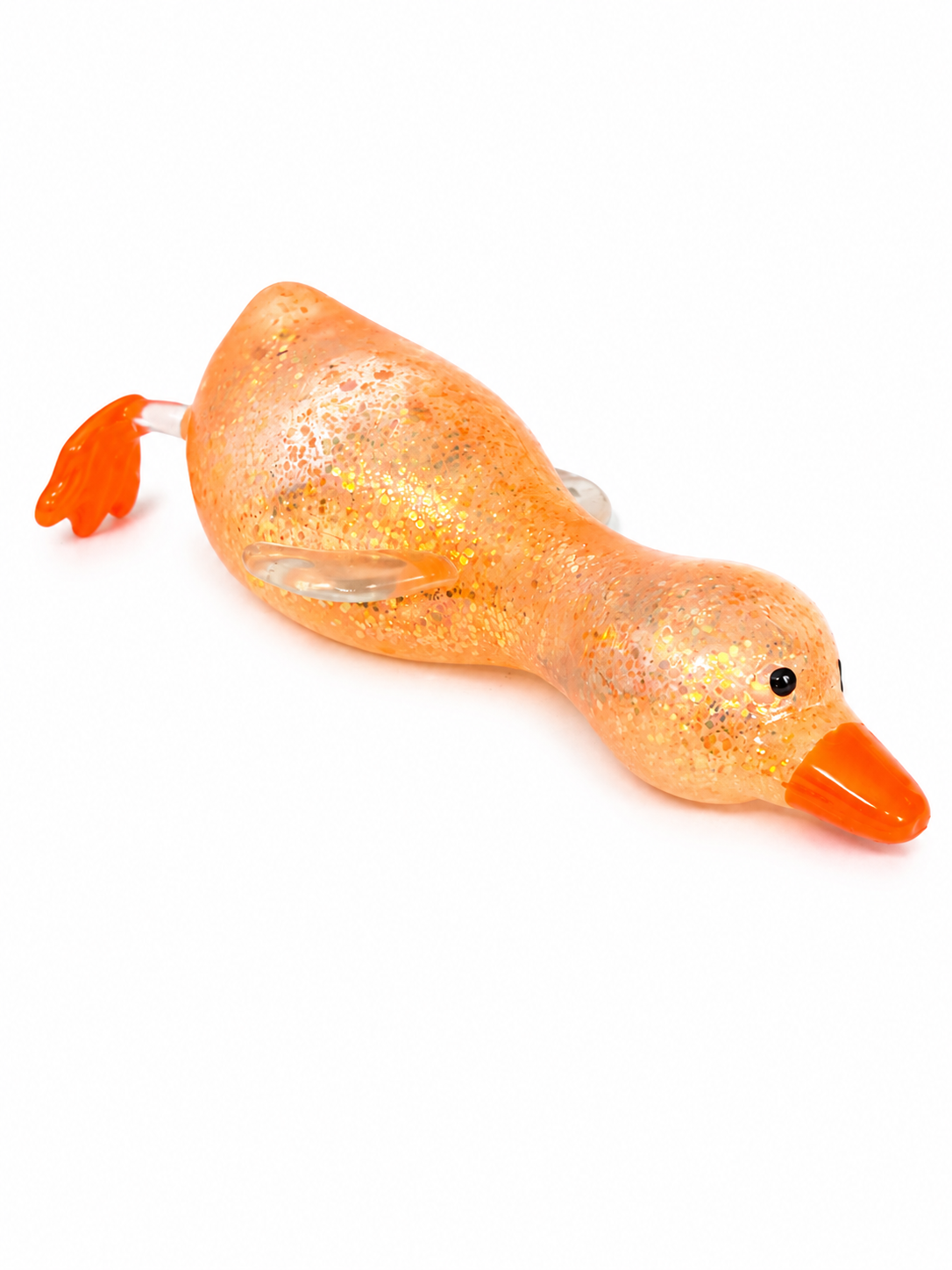 Pinching Duck Glitter Squishy Stress Toy Display MSS10