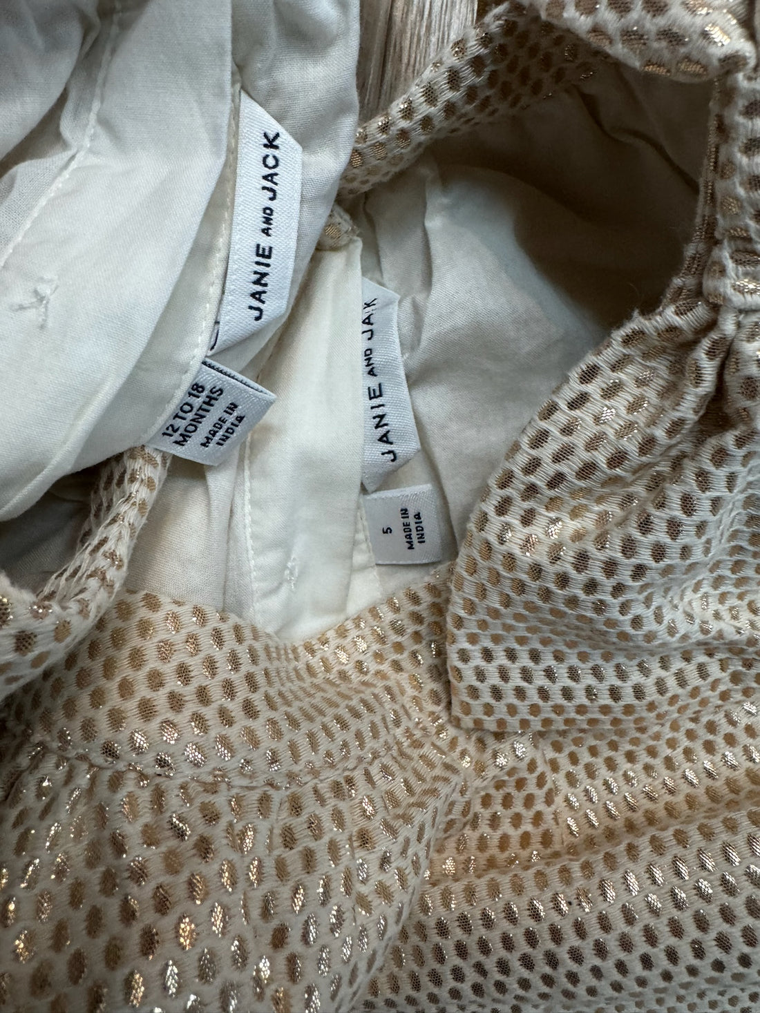 Janie & Jack Gold Dress