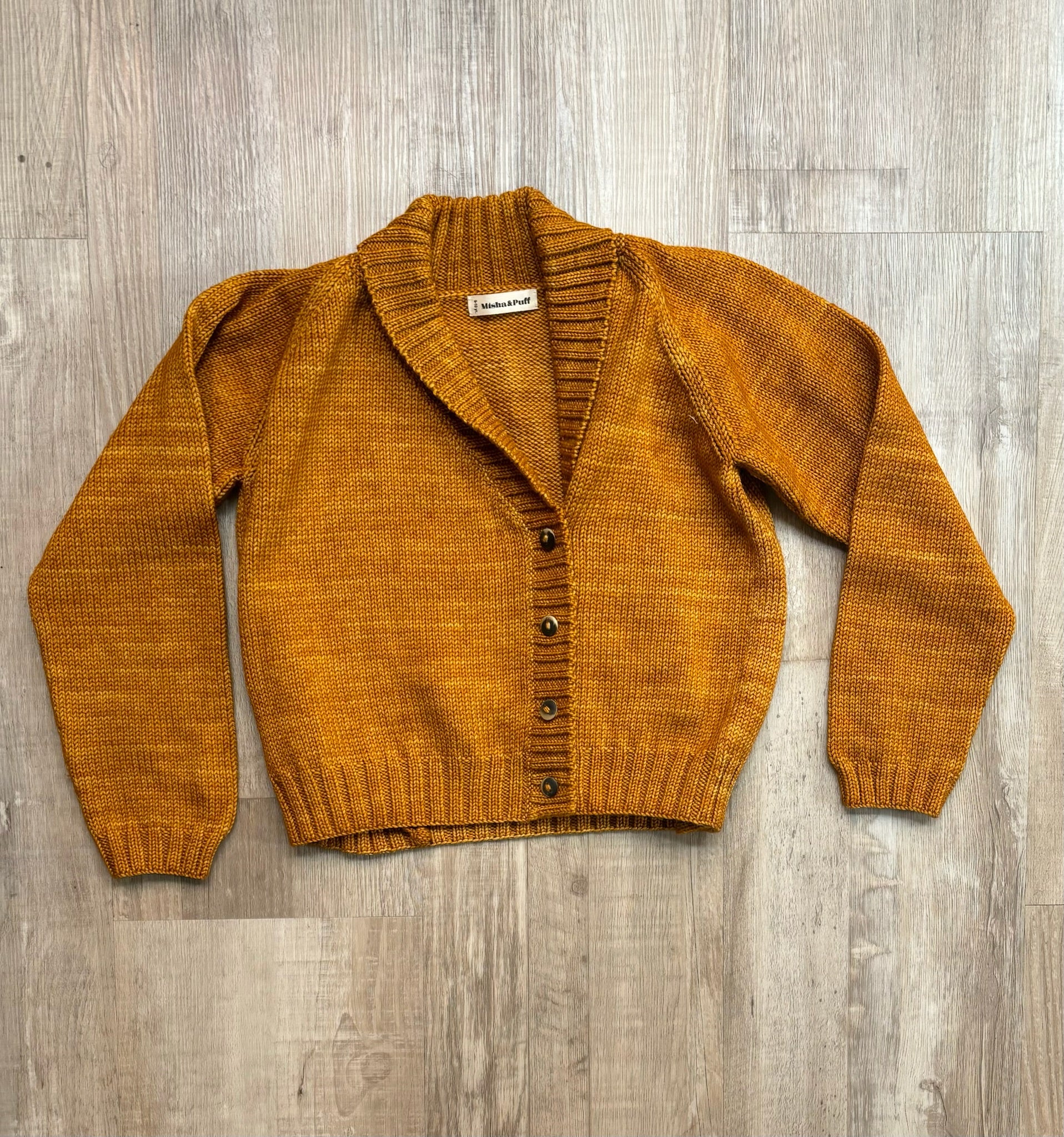 Misha & Puff Golden Wool Cardigan