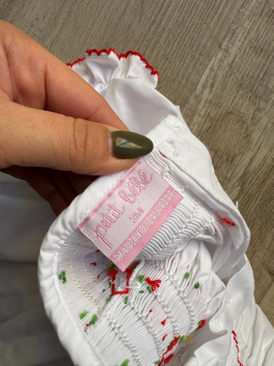 Petit Bebe Christmas Smocked