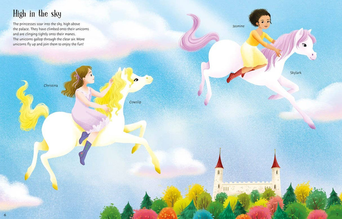 Sticker Dolly Dressing Unicorn Princesses: Usborne
