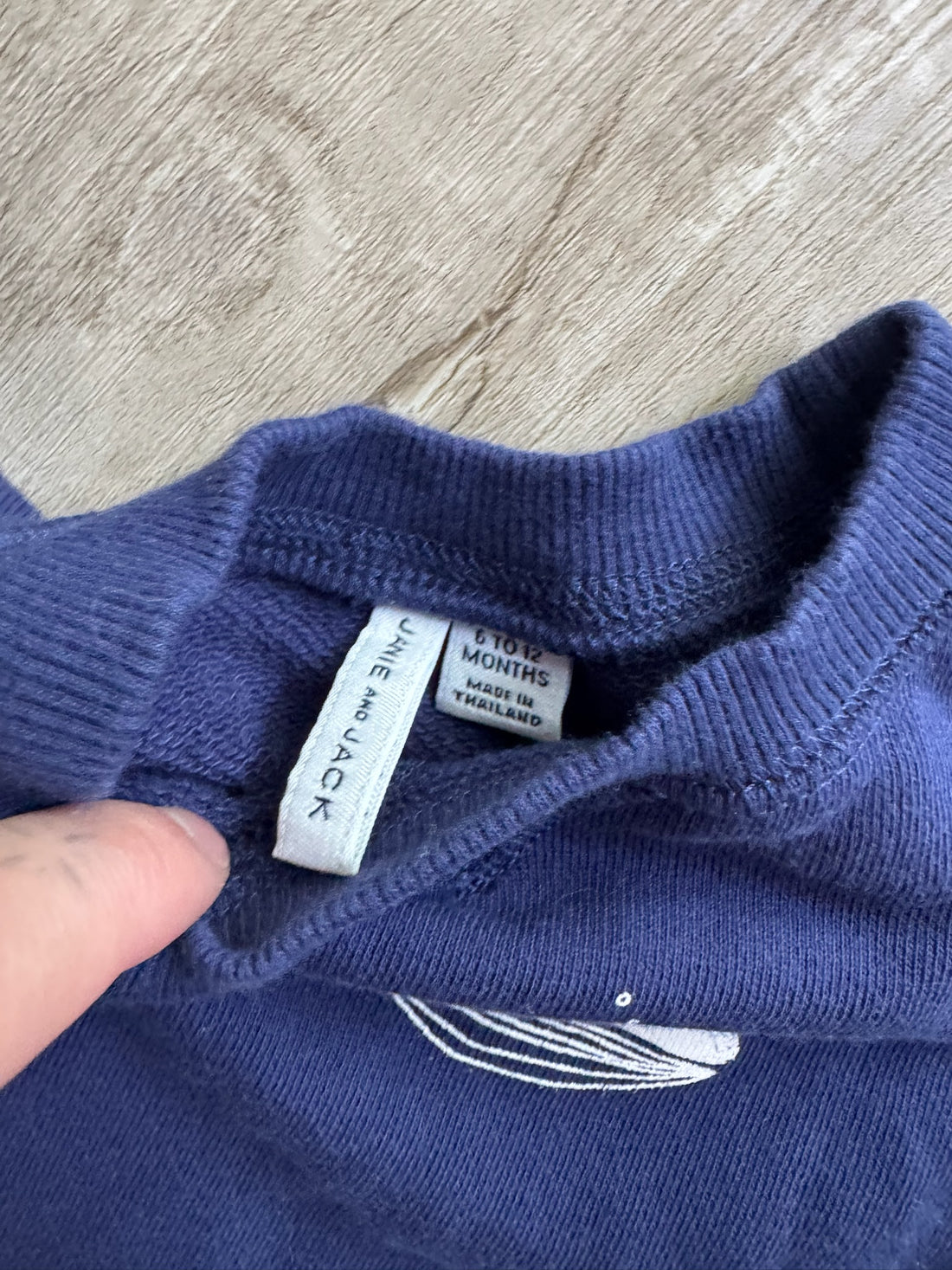 Janie & Jack Navy Whale Romper