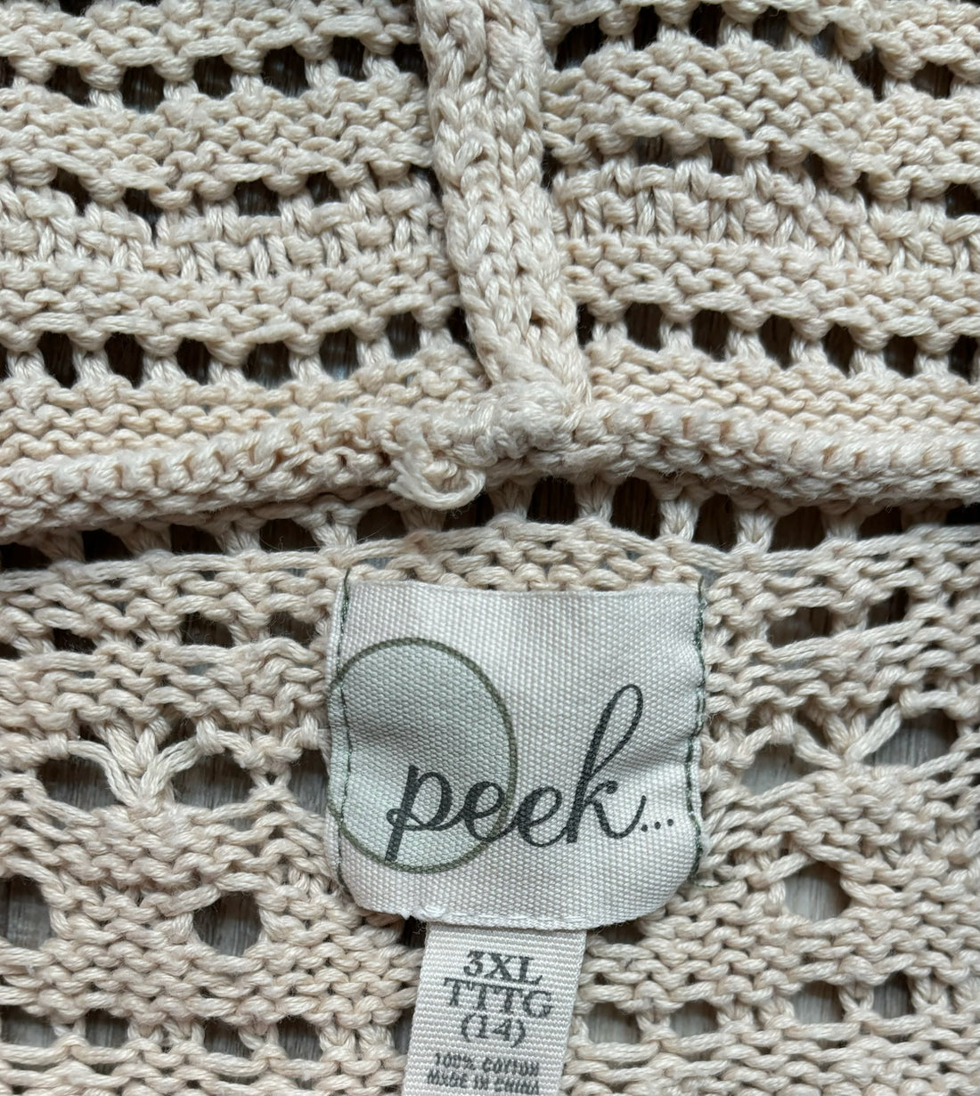 Peek Tan Knit Cardigan
