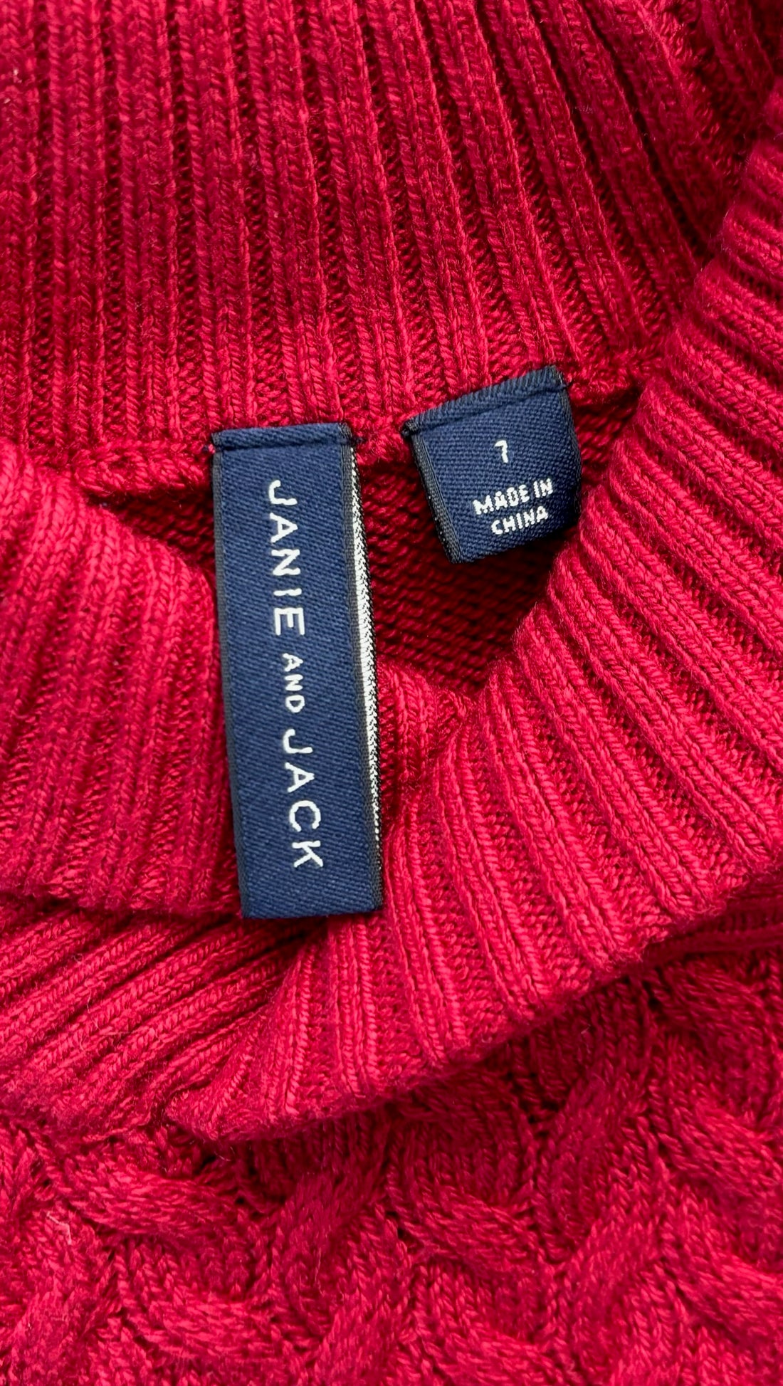 Janie & Jack Red Sweater