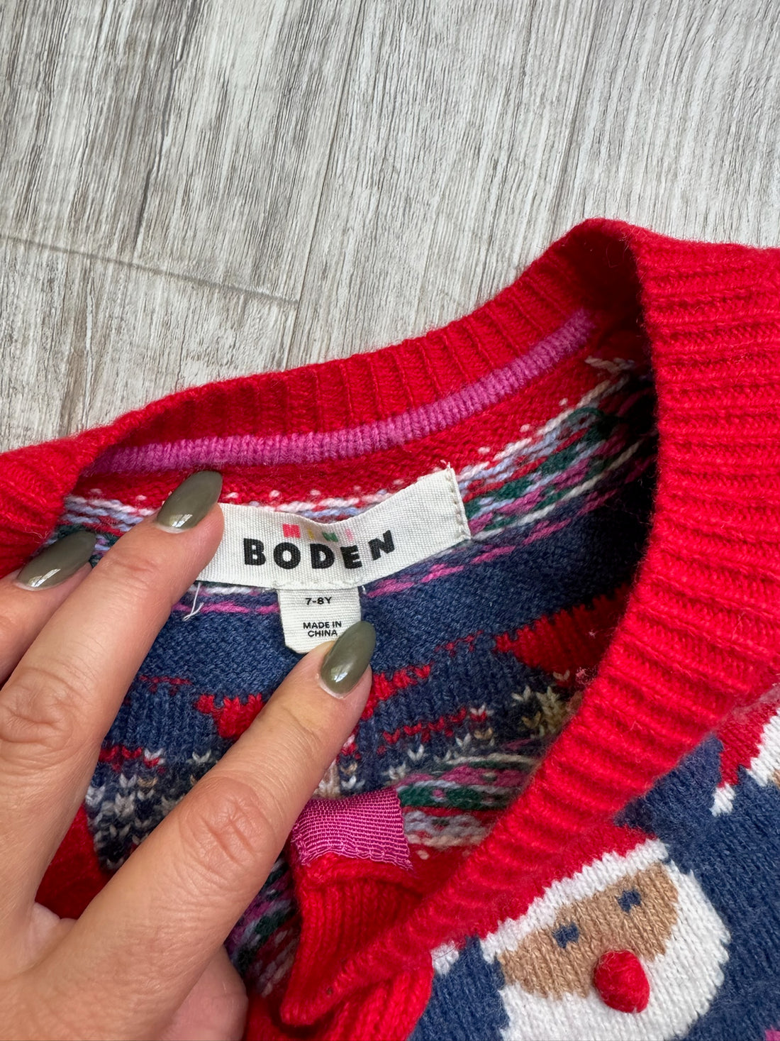 Boden Santa Cardigan