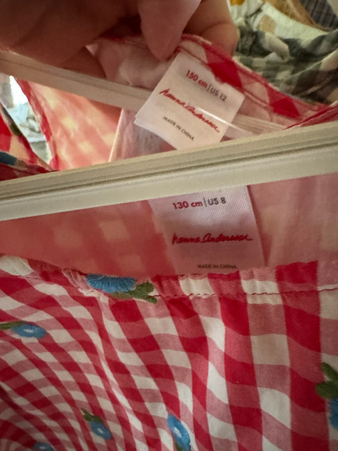 Hanna Andersson Red Checkered Dress