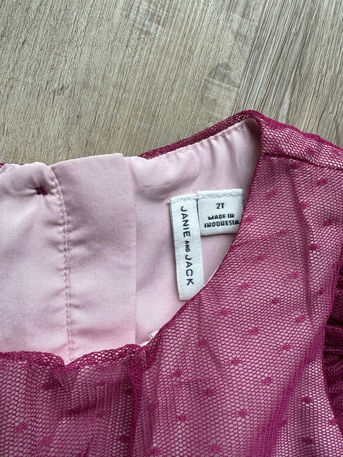 Janie & Jack Magenta Tulle Dress