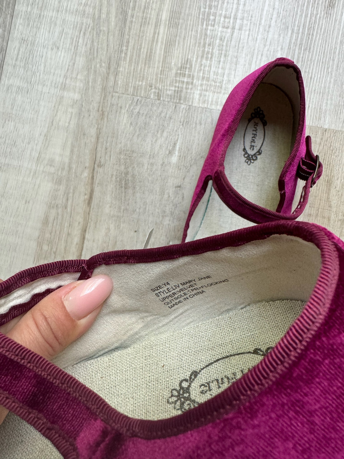 Joyfolie Burgundy Flats